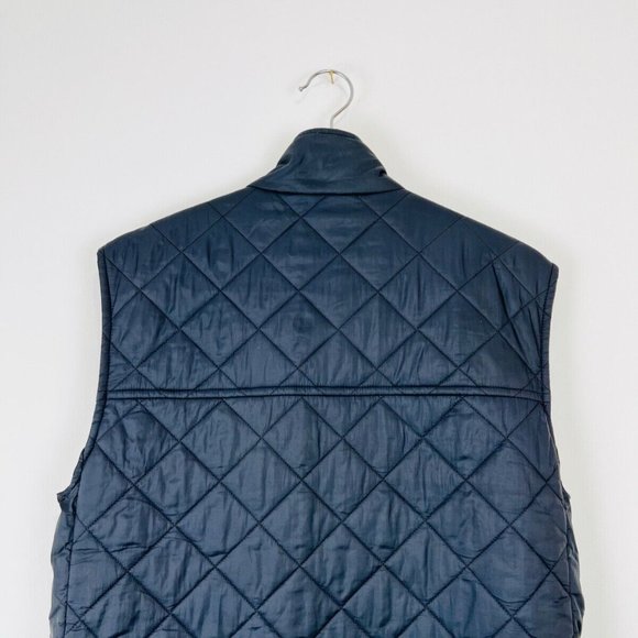 Barbour Vintage Navy Quilted Utility Style Pocket Sleeveless Jacket UK S - Picture 5 of 9